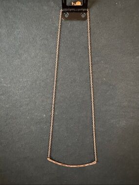 Gorjana Rose Gold Taner Bar Necklace